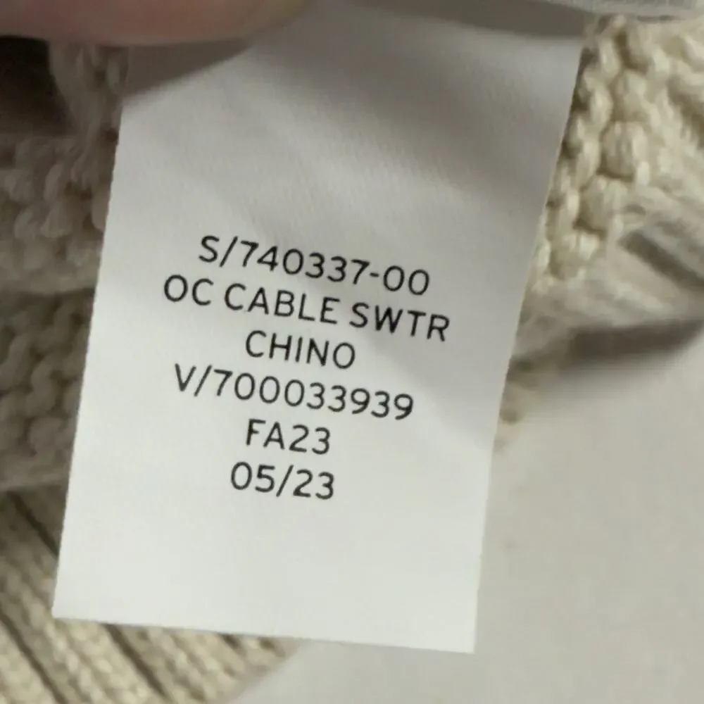 babyGap 2 Years Cable Knit Collared Sweater Cream Tan Shawl Grandpa